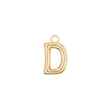 Pendentifs alphabet "ballon" A-Z 16.5x10mm - Doré