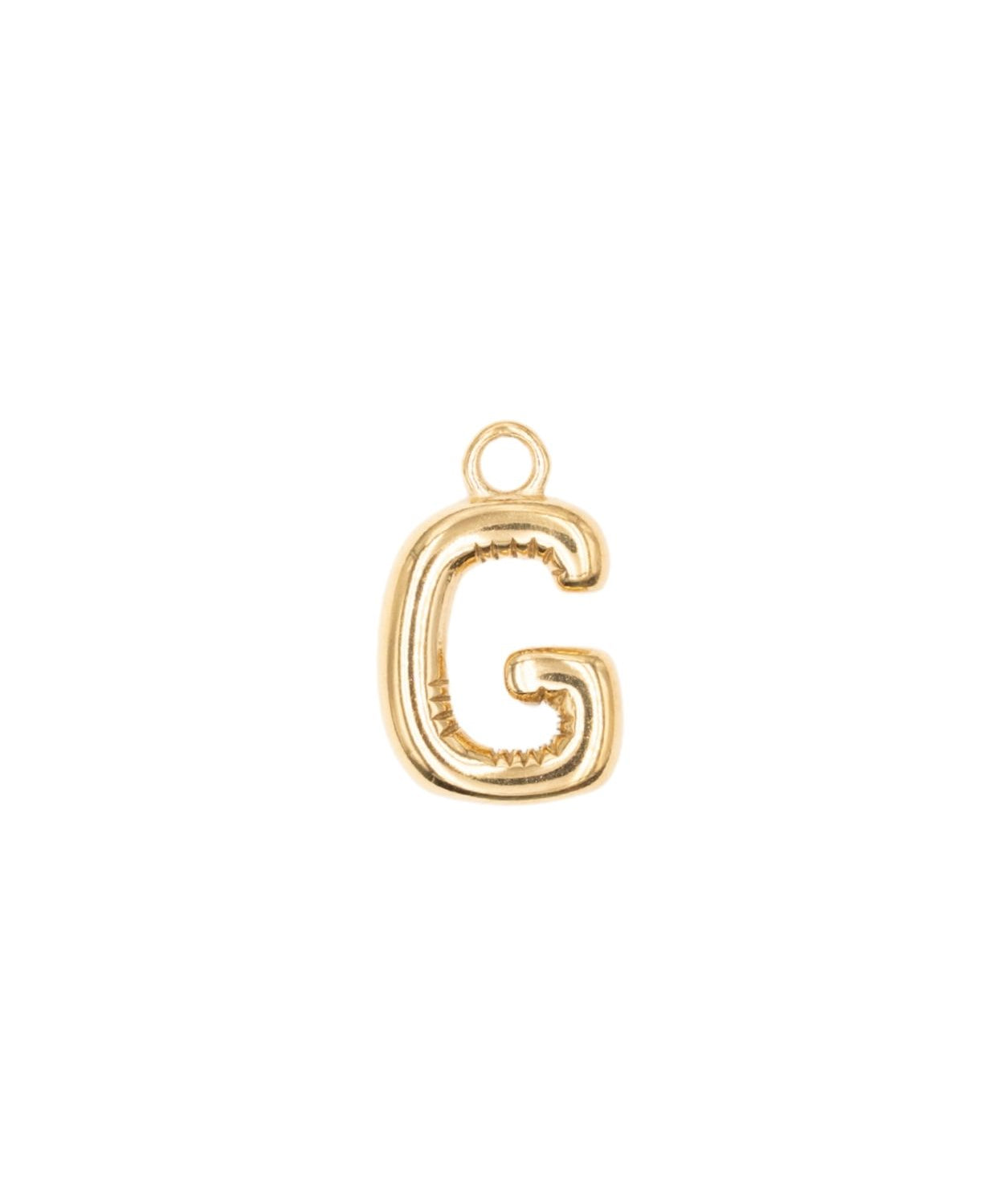 Pendentifs alphabet "ballon" A-Z 16.5x10mm - Doré