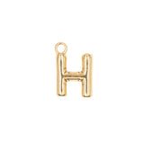 Pendentifs alphabet "ballon" A-Z 16.5x10mm - Doré
