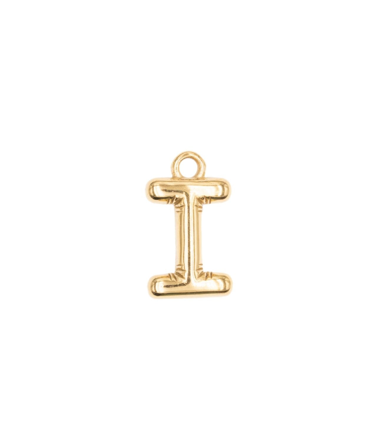 Pendentifs alphabet "ballon" A-Z 16.5x10mm - Doré