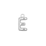 Pendentifs alphabet "ballon" A-Z 16.5x10mm - Rhodié