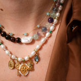 Pendentif champignon strass 12.5x10mm