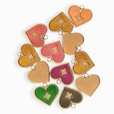 Pendentifs coeur 16x15mm - Lot mélangé