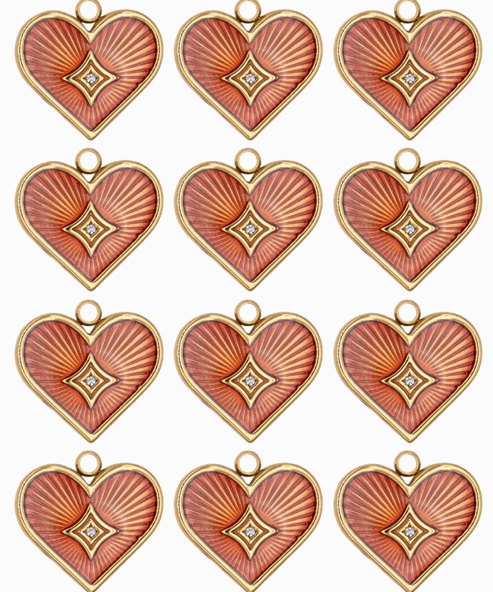 Pendentifs coeur 16x15mm