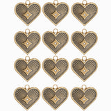 Pendentifs coeur 16x15mm