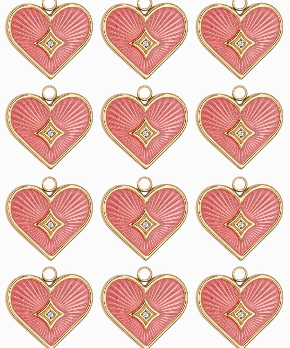 Pendentifs coeur 16x15mm