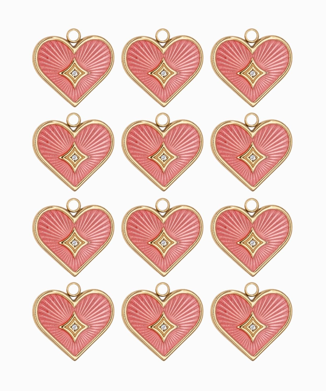 Pendentifs coeur 16x15mm