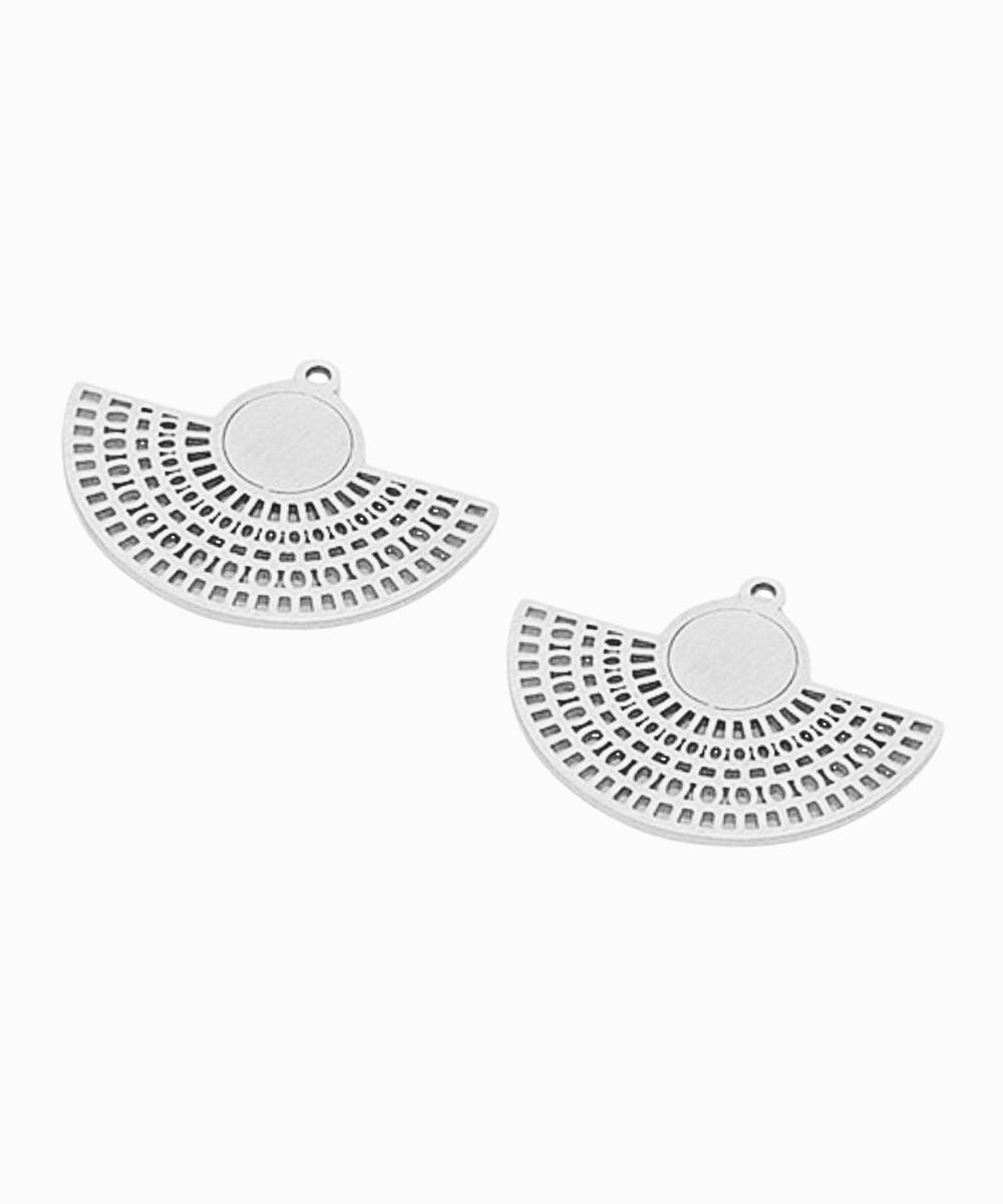 Pendentif roue de paon 21x27mm