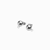 Clous d'oreilles dôme attache 8mm