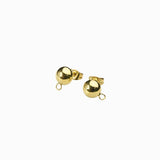 Clous d'oreilles dôme attache 8mm
