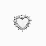 Pendentif coeur et nacre 16x16mm