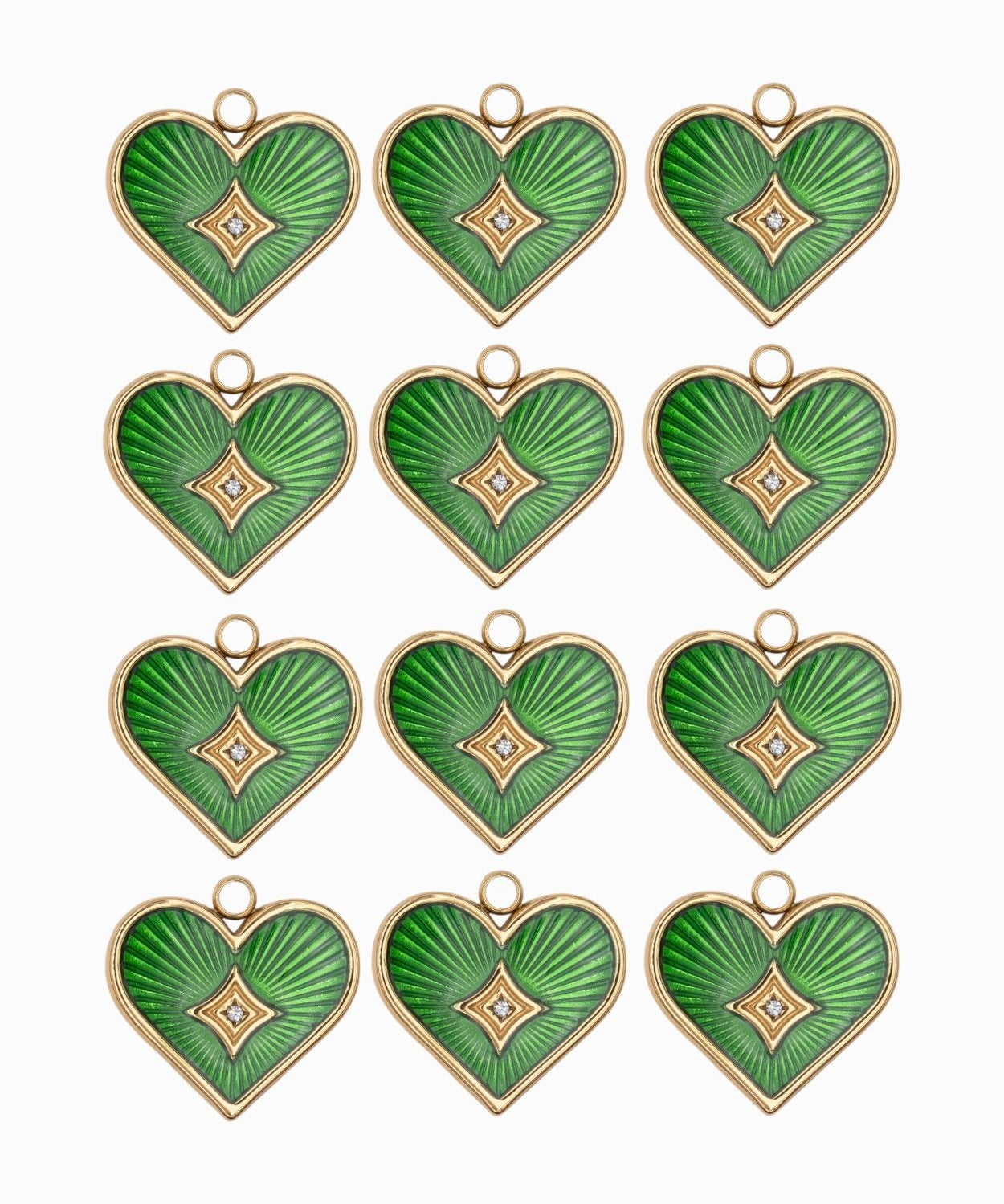 Pendentifs coeur 16x15mm