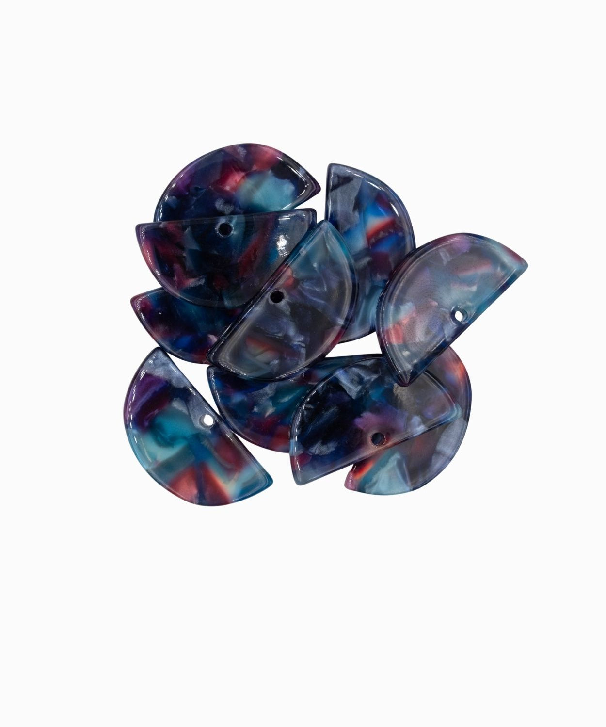 Pendentifs demi-lune 29x14mm