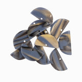 Pendentifs demi-lune 29x14mm