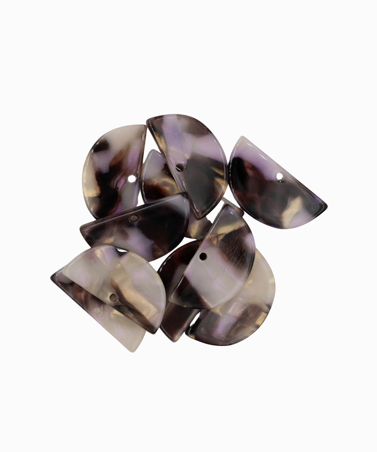 Pendentifs demi-lune 29x14mm