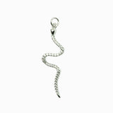 Pendentif serpent strass 40x10mm