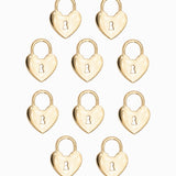 Pendentif serrure coeur 13x10 mm