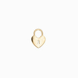Pendentif serrure coeur 13x10 mm