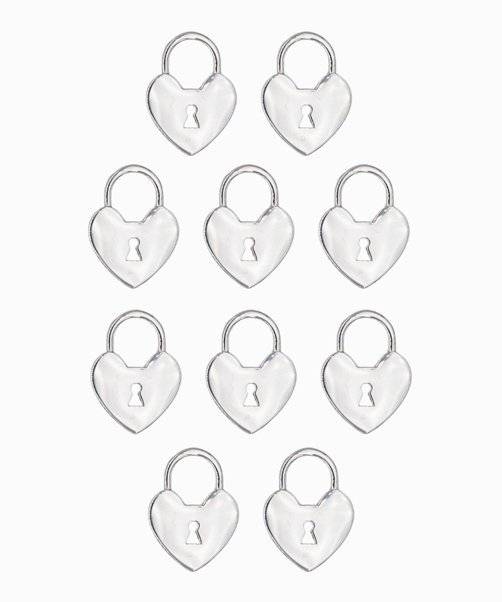 Pendentif serrure coeur 13x10 mm