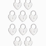 Pendentif serrure coeur 13x10 mm