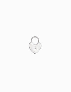 Pendentif serrure coeur 13x10 mm