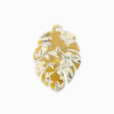 Pendentifs feuille de bananier 30x44mm