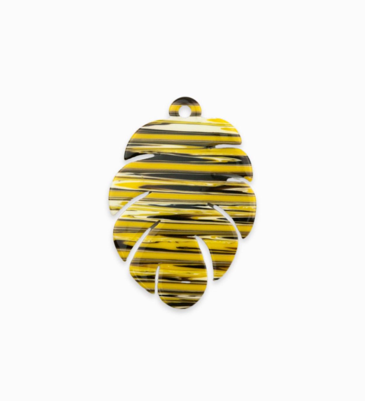 Pendentifs feuille de bananier 30x44mm