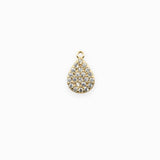 Pendentifs gouttes strass 9.50x6mm