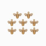 Pendentifs strass abeilles 10x12mm