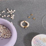 Intercalaires perles dorés 3x2mm