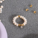 Intercalaires perles dorés 3x2mm