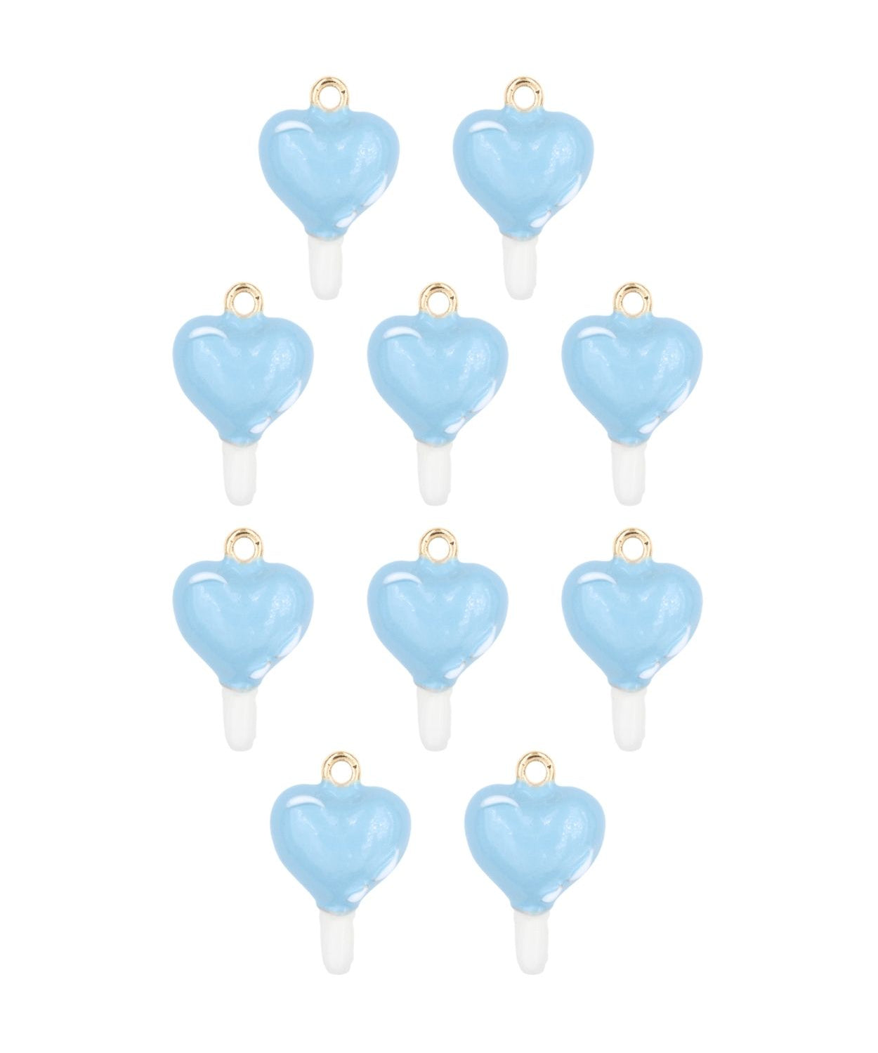 Pendentif sucette coeur 15.5x11 mm