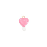 Pendentif sucette coeur 15.5x11 mm