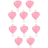 Pendentif sucette coeur 15.5x11 mm