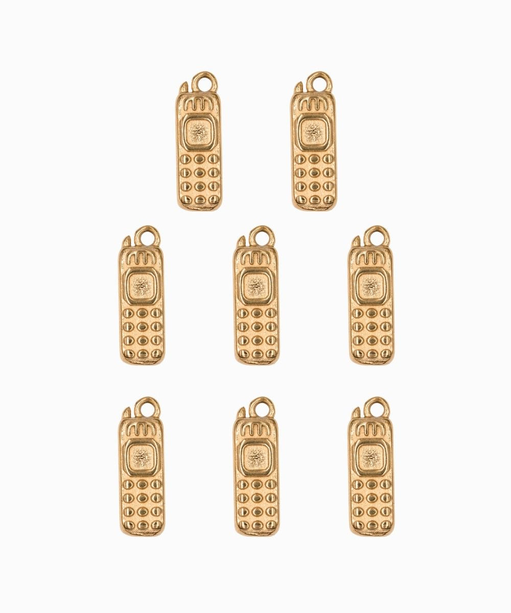 Pendentif téléphone 16x6mm