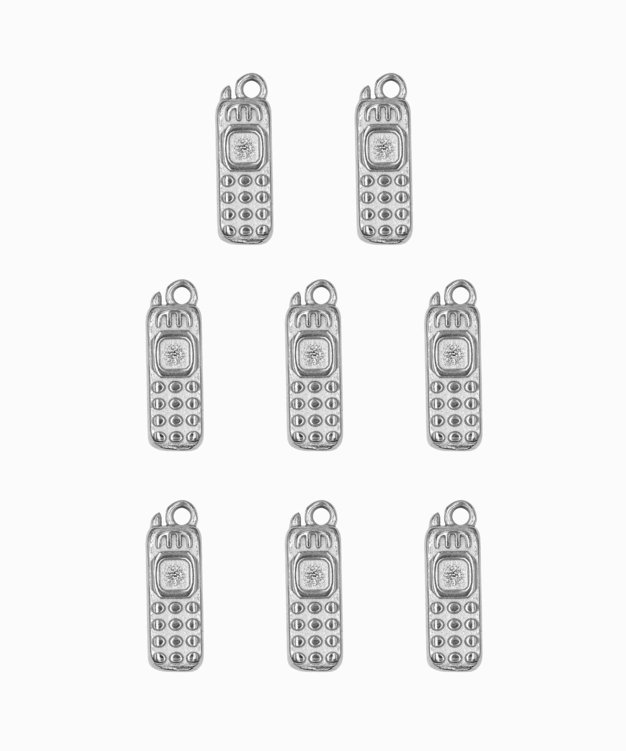 Pendentif téléphone 16x6mm