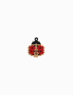 Pendentif tissage coccinelle 21.5x22.5mm