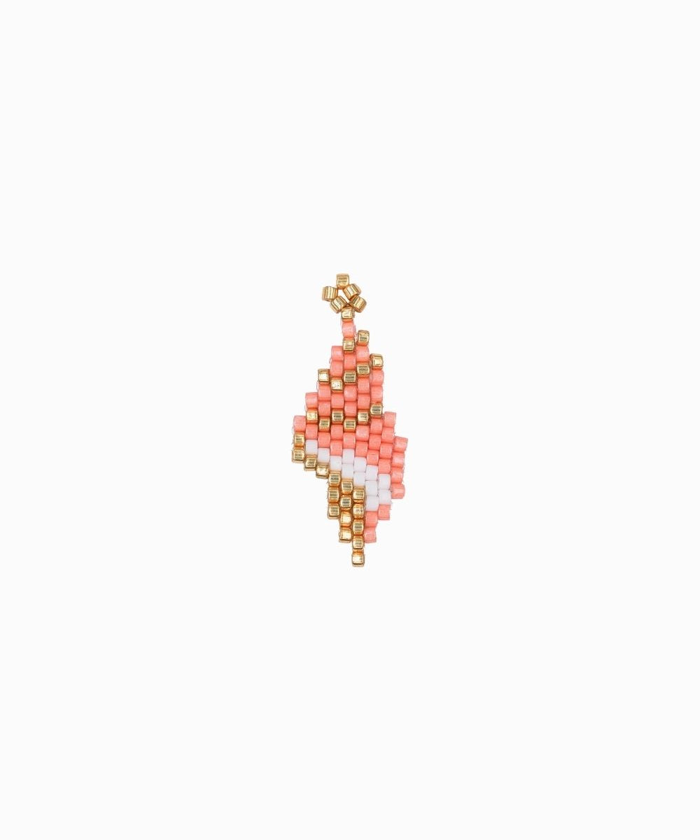 Pendentif tissage coquillage 25.5x12mm
