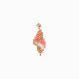 Pendentif tissage coquillage 25.5x12mm