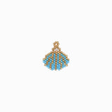 Pendentif tissage coquille 18.5x20mm
