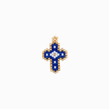 Pendentif tissage croix 22x17mm
