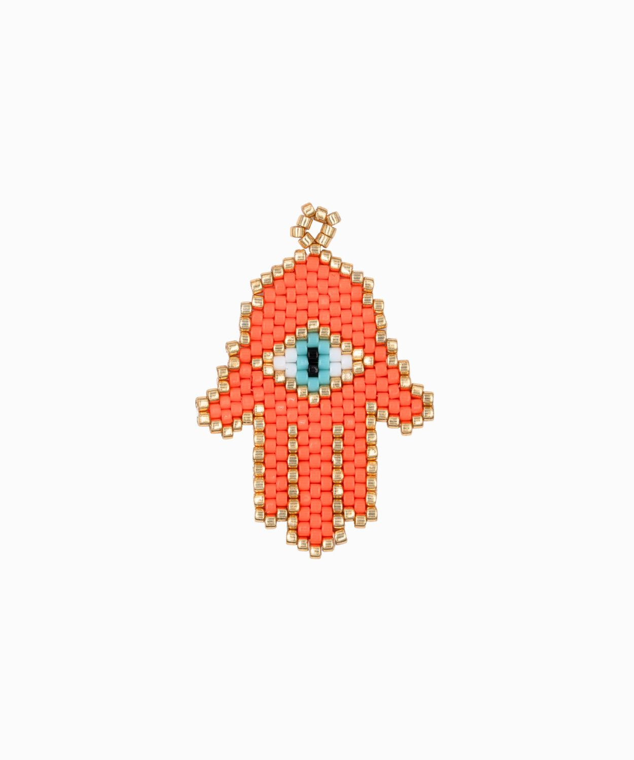 Pendentif tissage main de Fatma 35x28mm