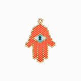 Pendentif tissage main de Fatma 35x28mm
