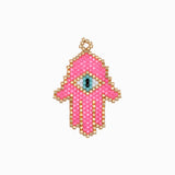 Pendentif tissage main de Fatma 35x28mm