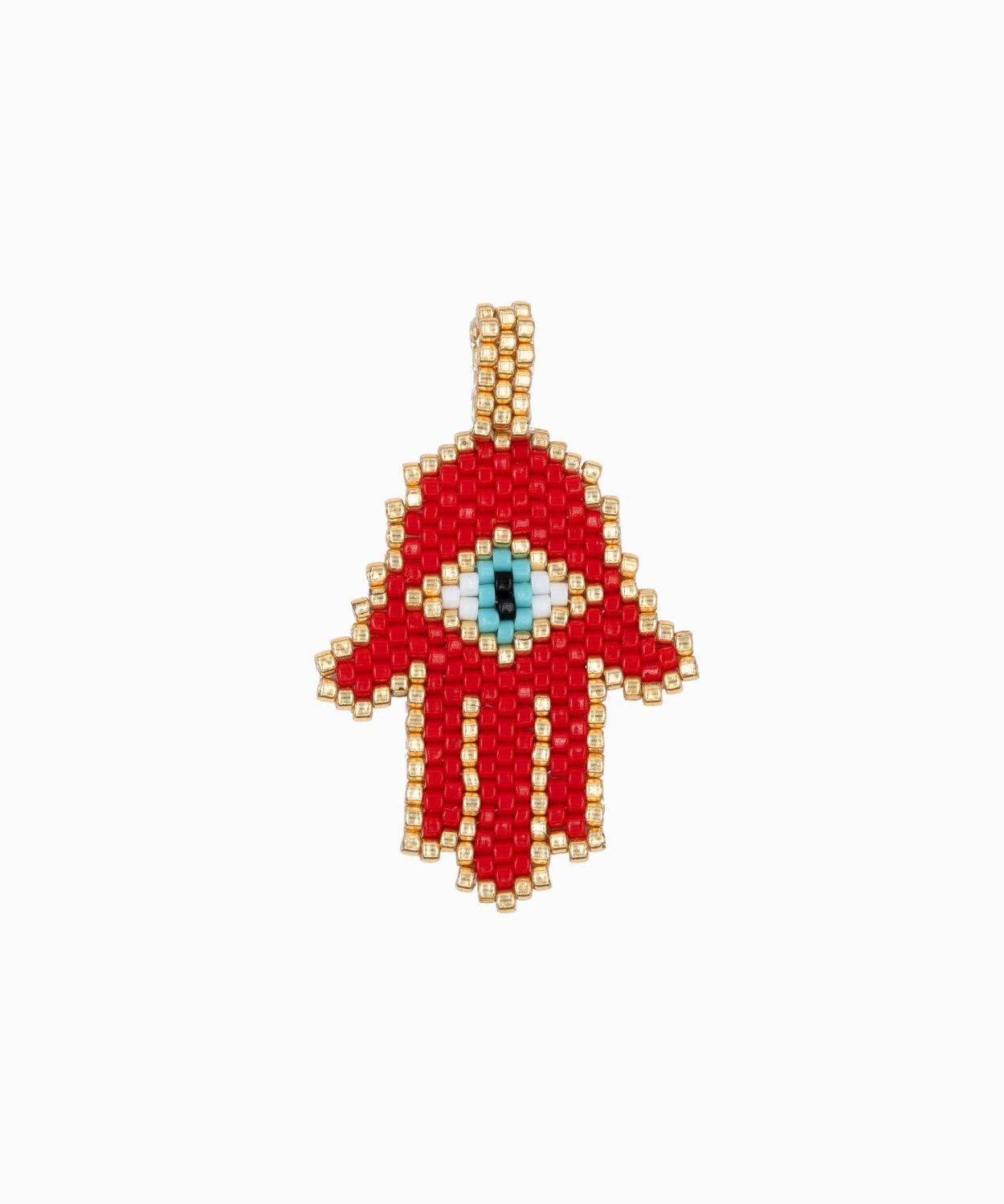Pendentif tissage main de Fatma 35x28mm
