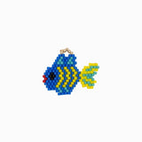 Pendentif tissage poisson 20.5x29mm