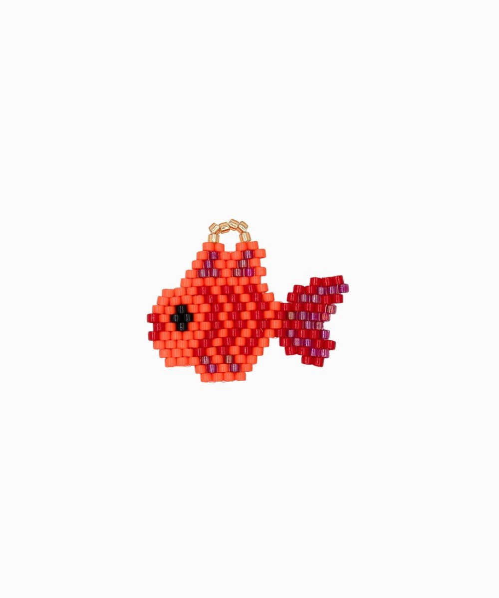 Pendentif tissage poisson 20.5x29mm
