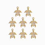 Pendentif tortue strass 11.50mm