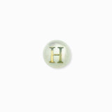 Perle nacre naturelle alphabet A-Z 6mm
