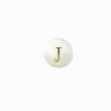 Perle nacre naturelle alphabet A-Z 6mm